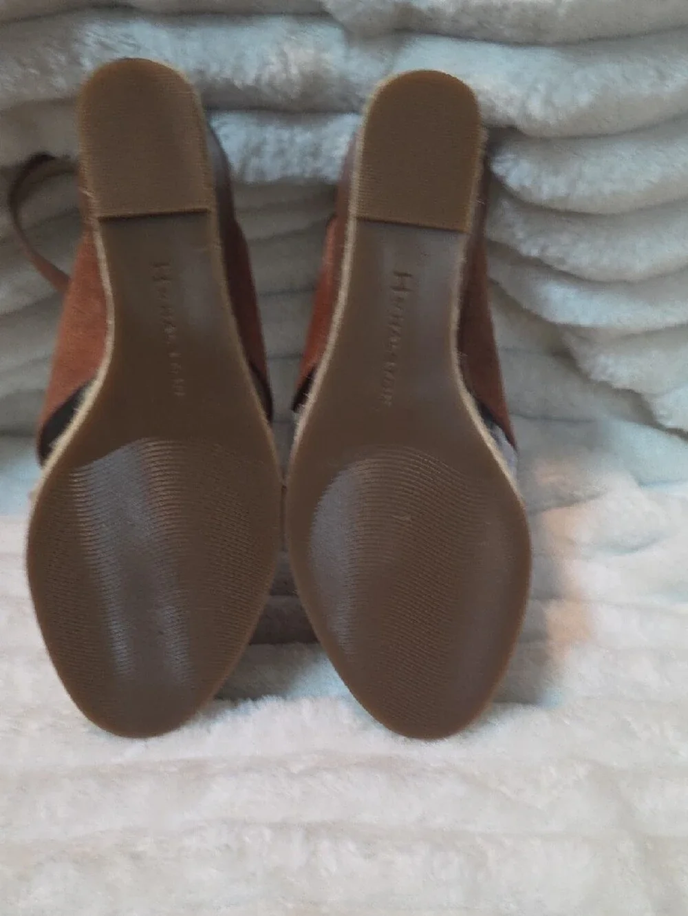 H by Halston‎ Stella crossover slingback espadrille wedges